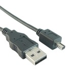 Przyłącze USB 2.0 wtyk A na wtyk miniUSB (do aparatów Sony/Olympus) 1.5m