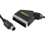 Przyłącze wtyk SCART (EURO) na wtyk SVHS 4pin BEGLI 5m