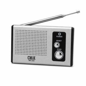 Radio przenośne kieszonkowe mini FM MK-229 2xAAA jack 3,5 mm