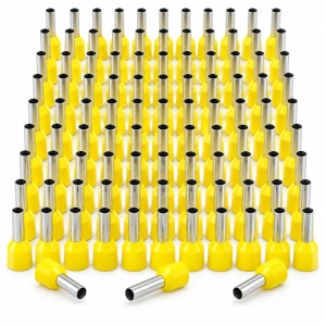 Tulejki zakończenia kabli  1 mm2 E-1008 100 szt - żółte