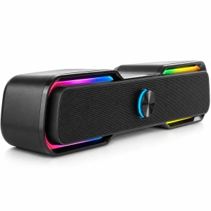 Głośnik komputerowy Soundbar RGB 6W USB Jack 3,5 mm 44 cm