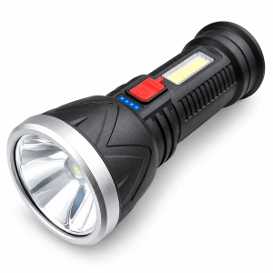 Latarka akumulatorowa LED XPE COB 500lm 2400mAh USB-C IP65 3W