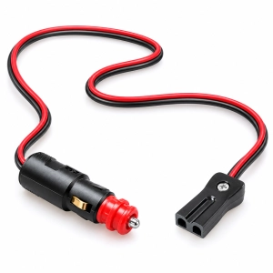 Kabel do lodówki turystycznej 12V 24V 4m wtyk 2-pin bezpiecznik 10A