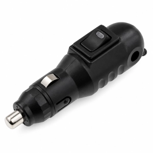 Wtyk zapalniczki 45° 7-12V 8A wyłącznik LED bezpiecznik HQ SCI