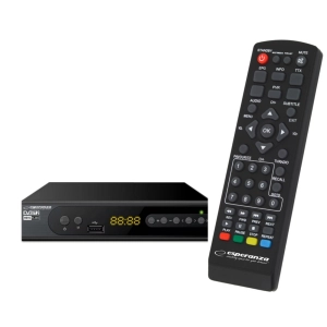 Tuner cyfrowy DVB-T2 HEVC H.265 EV106 Full HD HDMI SCART USB PVR