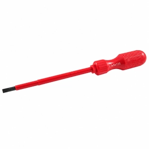 Wkrętak płaski 1,0 × 5 × 125 mm z czerwoną rękojeścią