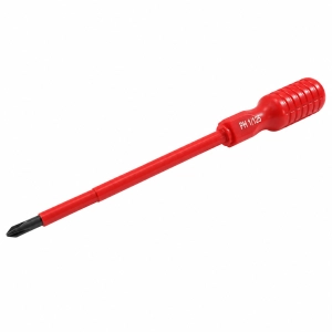 Wkrętak elektrotechniczny krzyżakowy ph1 125 mm czerwony 1 sztuka
