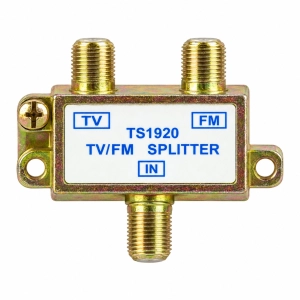 Antenowy spliter tv fm ukf rozdzielacz sygnału złącza f ts1920