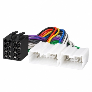 Złącze samochodowe do instalacji radiowej adapter 2 x iso