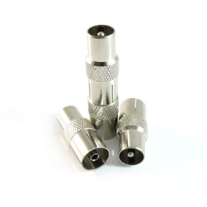 Przejście antenowy wtyk/gniazdo antenowe (metalowe)