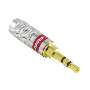 Wtyk jack 3.5mm stereo na kabel iphone chromowany