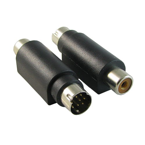 Adapter wtyk miniDIN 8-pinowy na gniazdo RCA (cinch) 