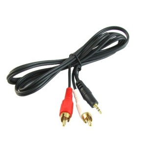 Przyłącze wtyk Jack 2.5mm stereo na 2 wtyki RCA (cinch) BEGLI 1.5m