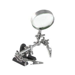 Lupa z uchwytem montażowym  trzecia ręka