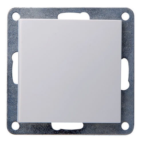 Wyłącznik krzyżowy N7 podtynkowy 10A/230V, biały, 60 corner