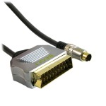 Przyłącze wtyk SCART (EURO) na wtyk SVHS 4pin PROFi 10m