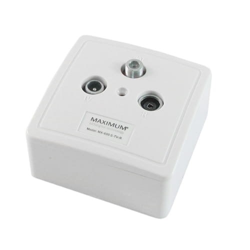 Gniazdo antenowe TV-FM/UKF + SAT końcowe