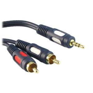 Przyłącze wtyk 3.5 stereo na 2 wtyki RCA 1.5m