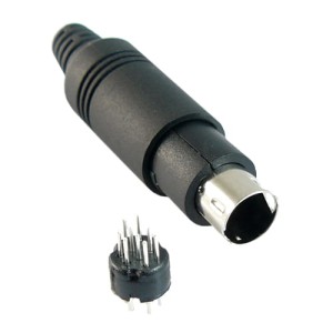 Wtyk miniDIN/SVHS 9-pinowy na kabel