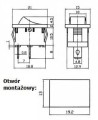 Przełącznik B-100 - wymiary
