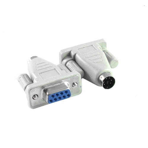 Adapter gniazdo D-SUB 9 RS-232 na wtyk miniDIN6 PS/2