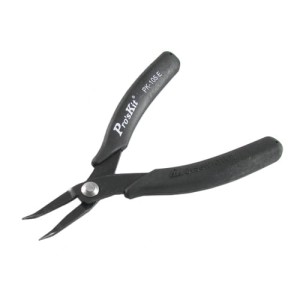 Szczypce zakrzywione precyzyjne (długość ramion 140mm) 1PK-105E