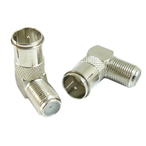 Wtyk F kątowy szybki