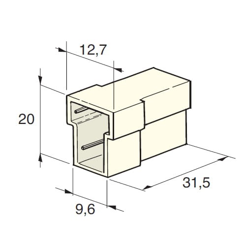 Kostka podwójna męska OK-2