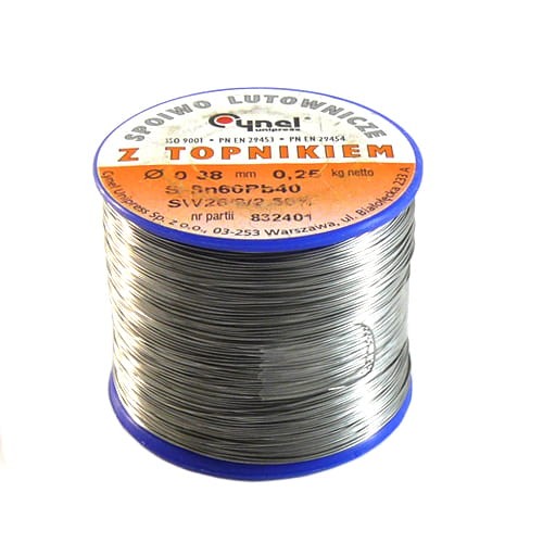 Spoiwo LC60-SW26 średnica 0.38mm 250g