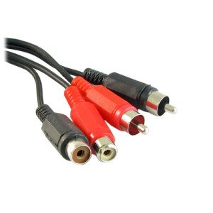 Przyłącze 2 wtyki RCA (cinch) na 2 gniazda RCA (cinch) 2.5m