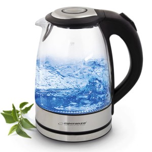 Czajnik YOSEMITE Szklany czarny 1,7l