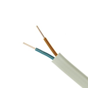 Przewód OMYp 300V 2x0.75mm2 biały