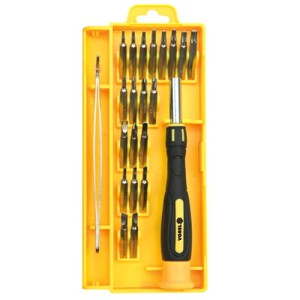Zestaw wkrętaków precyzyjnych + bity - 22 części