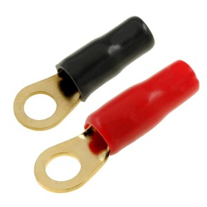 Złącze samochodowe oczkowe średnica 6mm na kabel do 10mm2 zaciskane