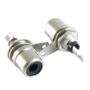 Gniazdo RCA (cinch) przykręcane do obudowy metalowe