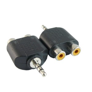 Rozgałęźnik wtyk Jack 3.5mm mono na dwa gniazda RCA (cinch)