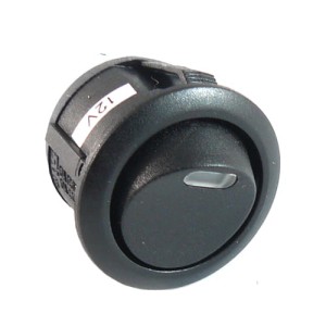 Przełącznik okrągły - kołyskowy z LED