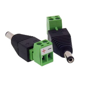 Wtyk zasilający 2.1/5.5 montaż z szybkozłączem rozłączany