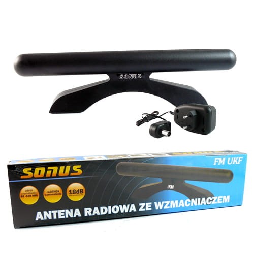 Antena FM/UKF pokojowa ze wzmacniaczem SONUS