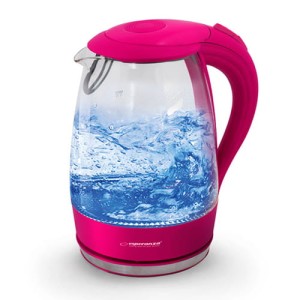 Czajnik ANGEL Szklany różowy 1,7l 2000W