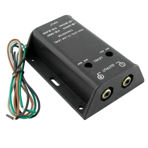 Samochodowy adapter sygnału głośniki na RCA 100W