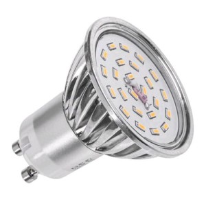 Żarówka LED GU10 230V 7W, biały ciepły(16LED)