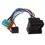 Adapter radiowy ISO do BMW  Ford  kabel instalacyjny 2×ISO + mini ISO niebieski zielony
