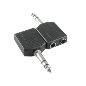 Rozgałęźnik wtyk Jack 6.3mm na dwa gniazda Jack 6.3mm stereo
