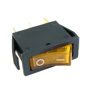 Przełącznik podświetlany ON-OFF 230V zółty