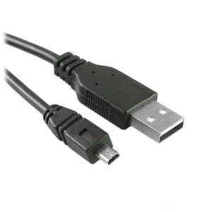 Przyłącze USB 2.0 wtyk A na miniUSB 4 pinowy (do aparatów Fuji) 1.8m