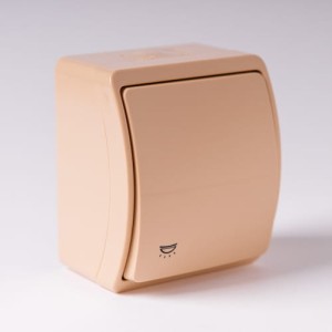 Wyłącznik prądu natynkowy Światła beż