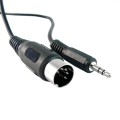 Przyłącze wtyk DIN5 na wtyk Jack 3.5mm stereo BEGLI 1m
