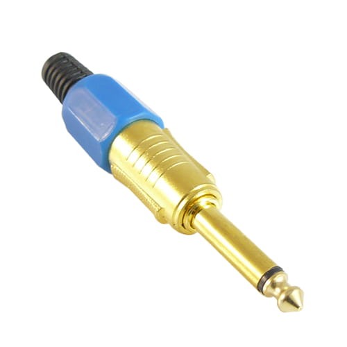 Wtyk Jack 6.3mm mono złocony HQ