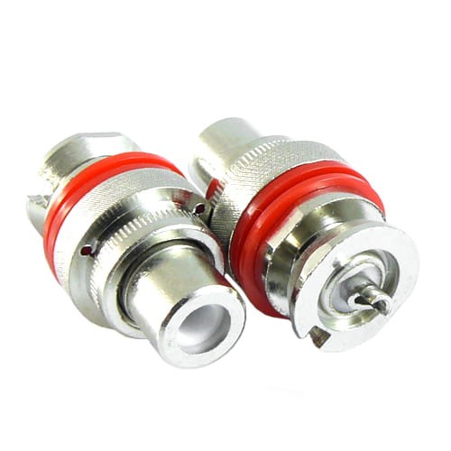 Gniazdo RCA cinch przykręcane do obudowy